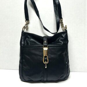 Calvin Klein  small black leather crossbody